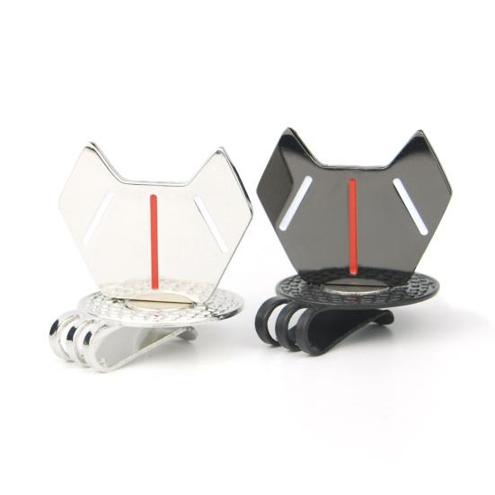 1 Set Target Mark Magnetic Waterproof High Strength Ball Mark Metal Mini Golf Ball Mark with Hat Clip Set Golf Accessory