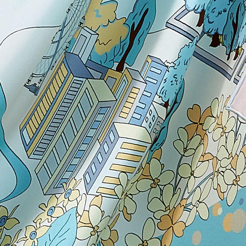 Шелковый платок WENSLI и фарфоровый набор