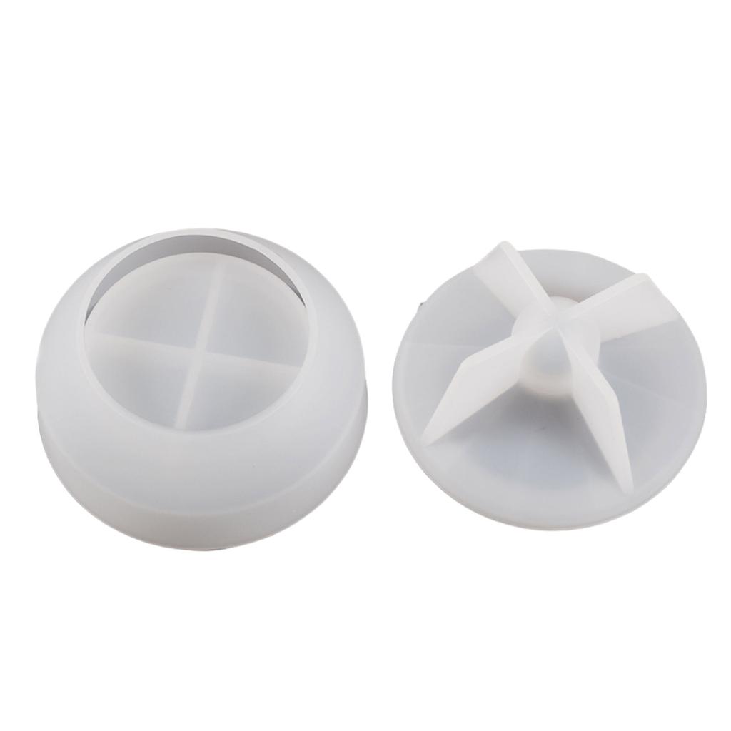 Форма из эпоксидной смолы, формы для шкатулки для украшений, круглые формы для контейнера для хранения, силиконовый материал, подарок для любителя DIY-поделок