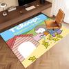1pc Cartoon T-T'choupi Print Area Rug - Soft, Washable Non-Slip Indoor Mat, Living Room, Home Office Decorative Rug,Office Decorative