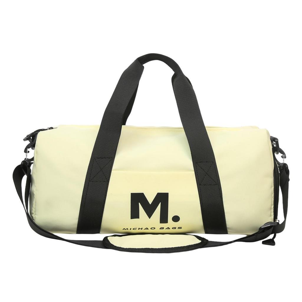 New Large Capacity Gym and Travel Bag - Lightweight, Dry & Wet Separation, Single Shoulder/Crossbody with Printed Logo