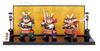 Set of Three Warriors and Day Dolls Nishiki-sai [(Bow Arrow) 11cm, (Sword) 11cm, (Naginata) 10.5cm] Boys'