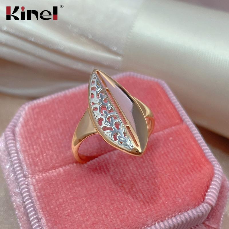 Женское винтажное кольцо Kinel в этническом стиле из розового золота