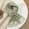 Solid Color Women Imitation Cashmere Winter Warm Scarf Shawls Thick Neckerchief Foulard Echarpe Wrap Designer Unisex Pashmina