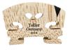 Teller Violin Bridge, Easy Setting, Pre-Cut, with File, Authentic (44, Three-Star Grade, V Inlay)