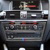 Карбоновый салон автомобиля центр управления CD панель рамка крышка наклейка отделка для BMW F25 X3 2011-2017 F26 X4 2014-2017