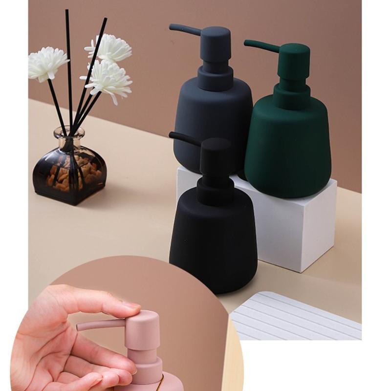 Керамическая бутылка для мытья рук, шампуня, однотонный флакон для мытья тела, дозатор для лосьона, домашний переносной дозатор мыла, аксессуары для ванной комнаты