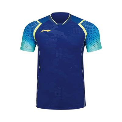 Футболка с коротким рукавом Li Ning Table Tennis Series Champion Edition унисекс, светло-голубая AAYU039-3