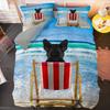 Bulldog Bedding Set Pet Animal Dog Duvet Cover For Boys Adult Bedclothes Covers Comforter Sets Cute Bed Sheets