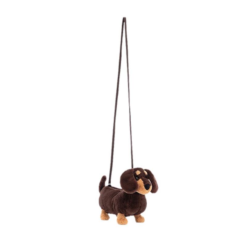 Jellycat Серия 'Собаки' Отто Такса Рюкзак-Кукла Плюшевая Кукла Высота 16 см