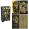[A2127] - Коллекционное Таро 'Tarot Gold & Black Edition' черное золото - 20x13x5 см