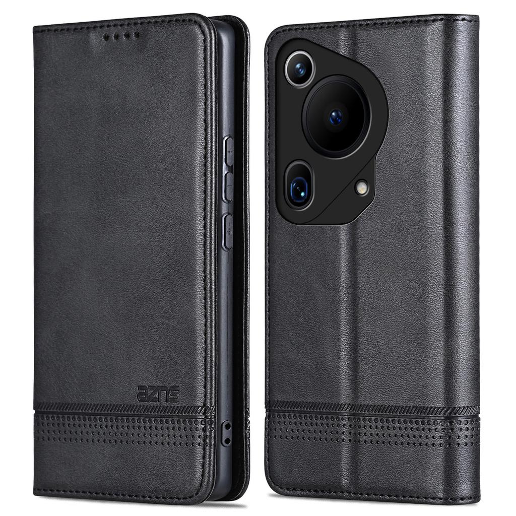 AZNS For Huawei Pura 70 Ultra Case PU Leather Magnetic Closure Shockproof Flip Phone Cover