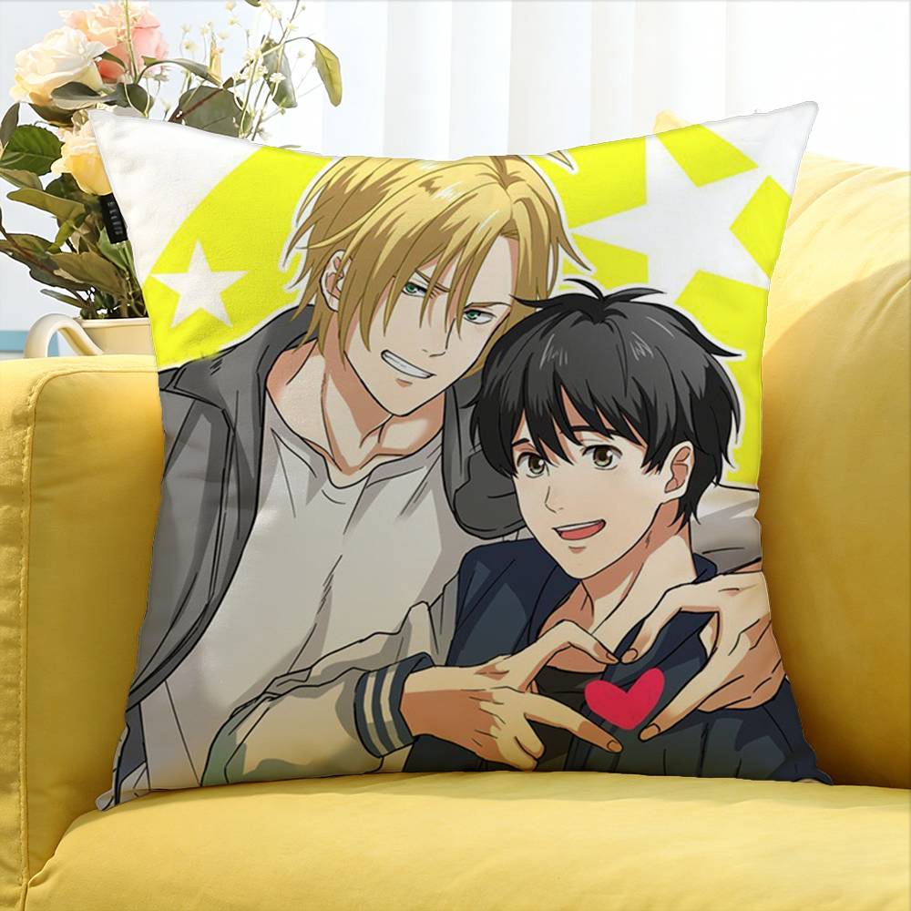 Аниме Banana Fish Различные размеры Квадратная наволочка для Декора Автомобиля Дома Спальни