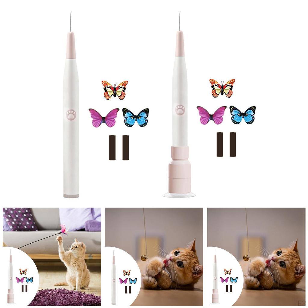 Cat Teaser Automatic Moving Game Play Rod for Exercise Indoor Cats