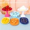 Footed Display Plate for Baking Creation Shatterproof Plastic Materials Easy Maintenance Kitchen Essential