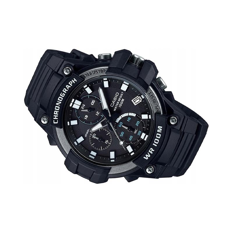 Casio Серия СТАНДАРТ Модный Повседневный Водонепроницаемый Кварцевый Механизм Японские и Корейские Мужские;s Часы Черный циферблат MCW-110H-1A