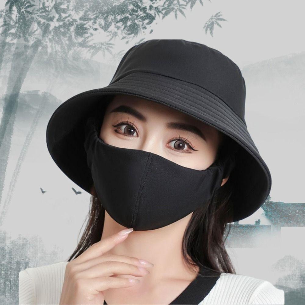 Кепка для лица женская солнцезащитная шляпа маска для лица панама портативная солнцезащитная маска для женщин/девочек