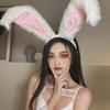 Cute Fashion Rabbit Ear Cosplay Headdress Headwear Girl Headband Plush Hair Hoop Hairband