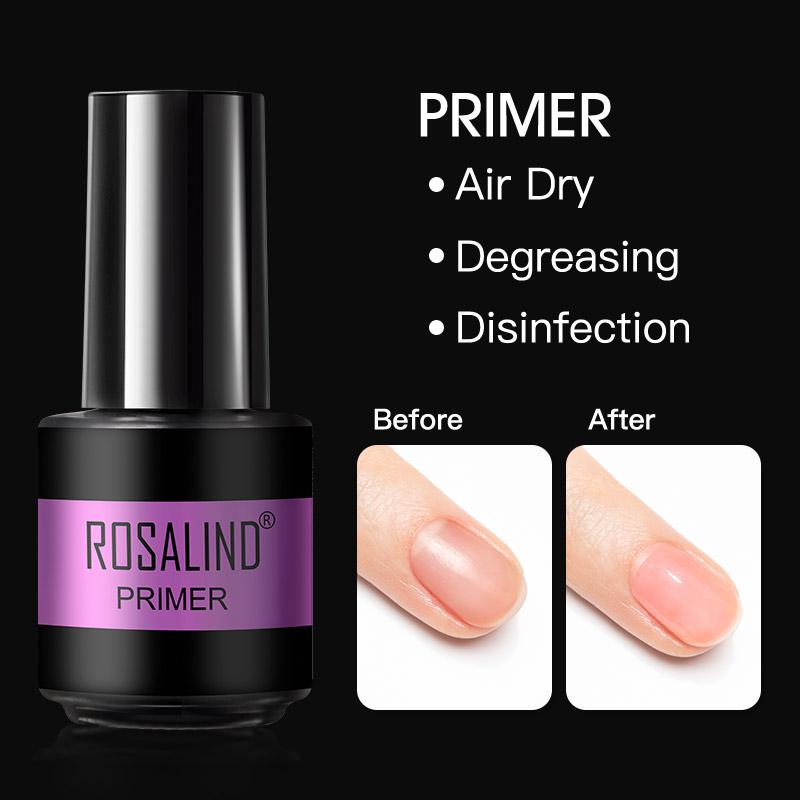 ROSALIND Mini Nail Polish Gel Semipermanent UV Multiple Colors Varnish Hybrid Nail Art Soak Off Top Base Coat Regular Gel Lacquer