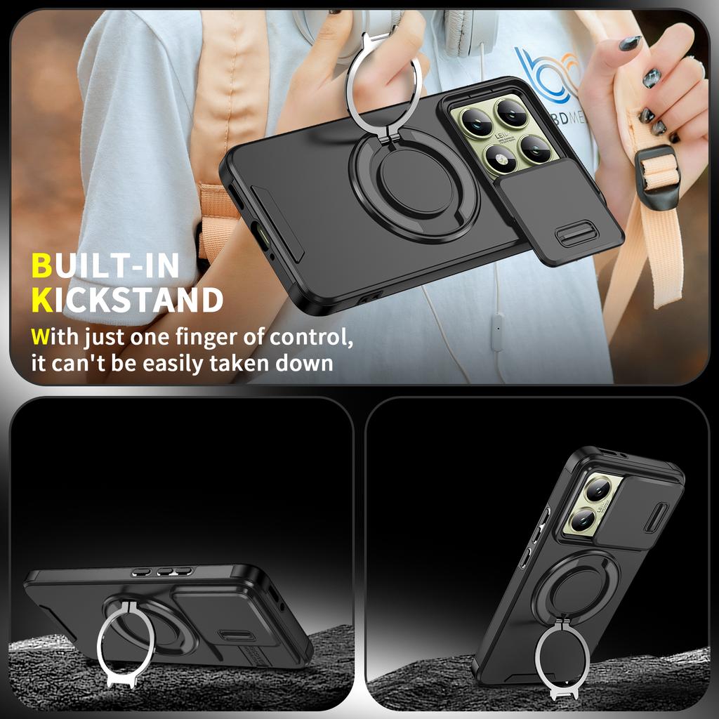 Гибридные чехлы с подставкой Двухслойный чехол для Xiaomi 15T Pro Mi15t POCO X7 Pro 5G 14T MI14T X6 F7 Ultra