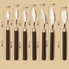 Art Spatula Soft Paint Spatula Oil Painting Spatula Wooden Handle Palette Knife Set Gouache Painting Spatula