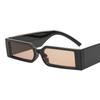 Rectangle Fashion Sunglasses Man Hip Hop Vintage Designer Black Shades Sun Glasses Small Frame Personality