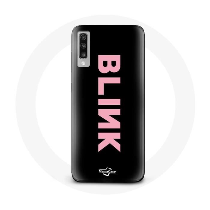 Case for Samsung Galaxy A50 Blink Fandom Blackpink Logo Pink Black Background