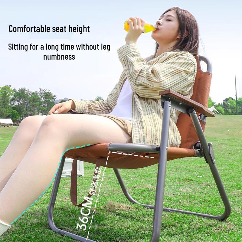 Складной кемпинговый и пляжный стул Кермит, круглая трубка 25 мм