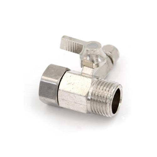 * Hot Sale Feed Water Filter Purifier Adapter 1/2'' to 1/4'' Ball Valve Faucet Tap Safe Water purifier valve Brass pure copper