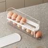 2Pcs Stackable Auto Rolling Egg Organizer Anti-fall Slide Style Egg Storage Box  Refrigerator