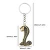 Hollow King Cobra Key Ring Fangs Car Key Chain Bag Ornament King Cobra Keychain  Hanging Accessory