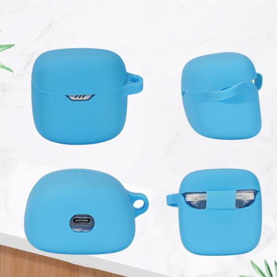 Подушечка для наушников Плотная посадка Не желтеет Моющаяся Не влияет на зарядку Полная защита Покрытие для Bluetooth-совместимых наушников для JBL TUNE FLEX