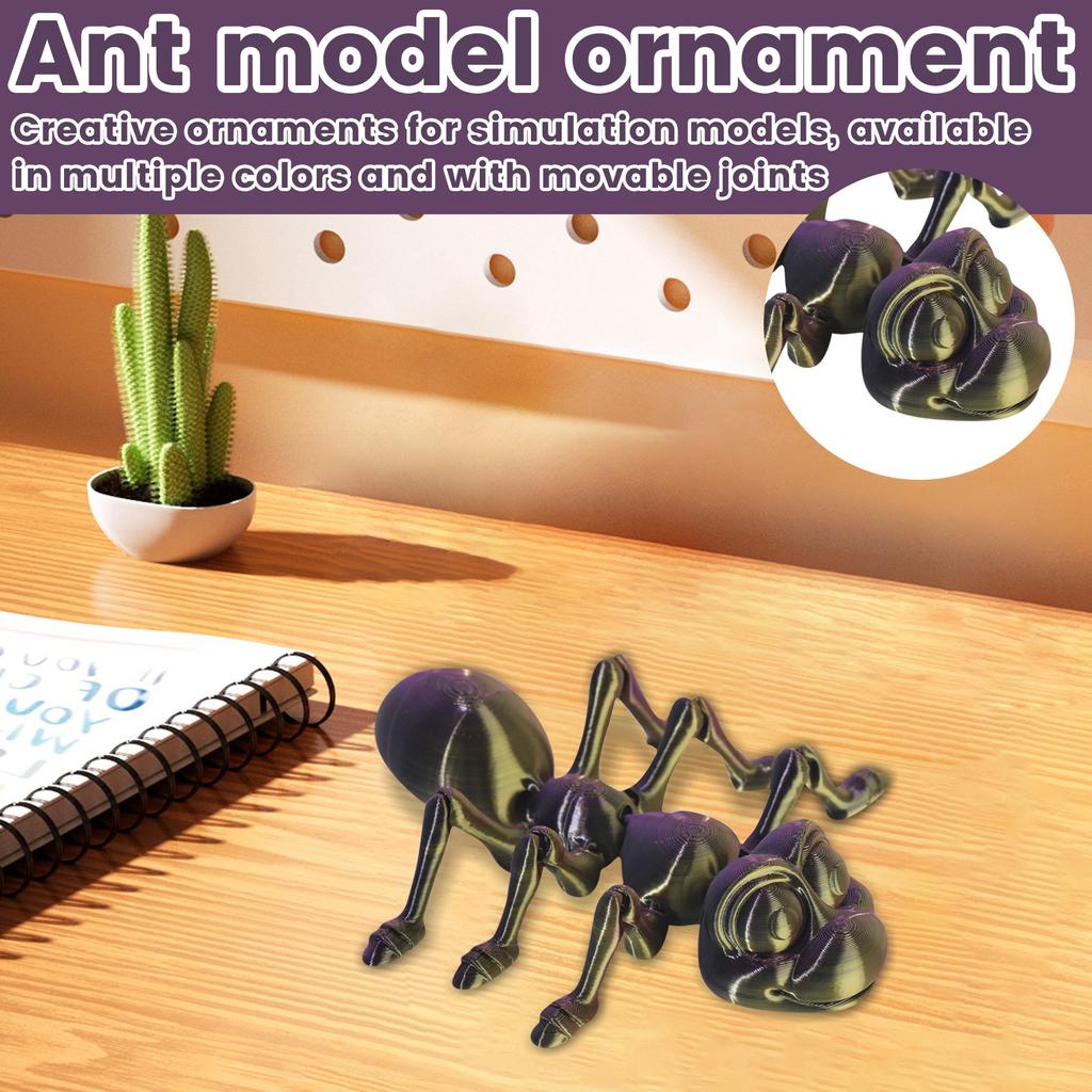 3D-печать муравей подвижный сустав модель животного игрушка ручной работы украшения креативные декоративные поделки
