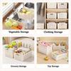 Stackable Toy Storage Basket Plastic Fruit Cleaning Basket  Home Organization