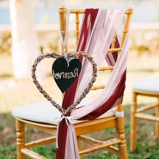 Шифоновые ленты на стулья, украшения для прохода на свадьбе, 9 футов, немнущаяся драпировочная ткань для церемонии, приема, вечеринки, банкетного украшения