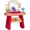 Kids Dressing Table with Mirror, LED Light, 23 Accessories, Pink
