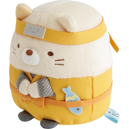San-X Sumikko Gurashi "Ниндзя" Коллекционная мягкая игрушка Неко MV75301 В10,5×Ш8,5×Г8 см