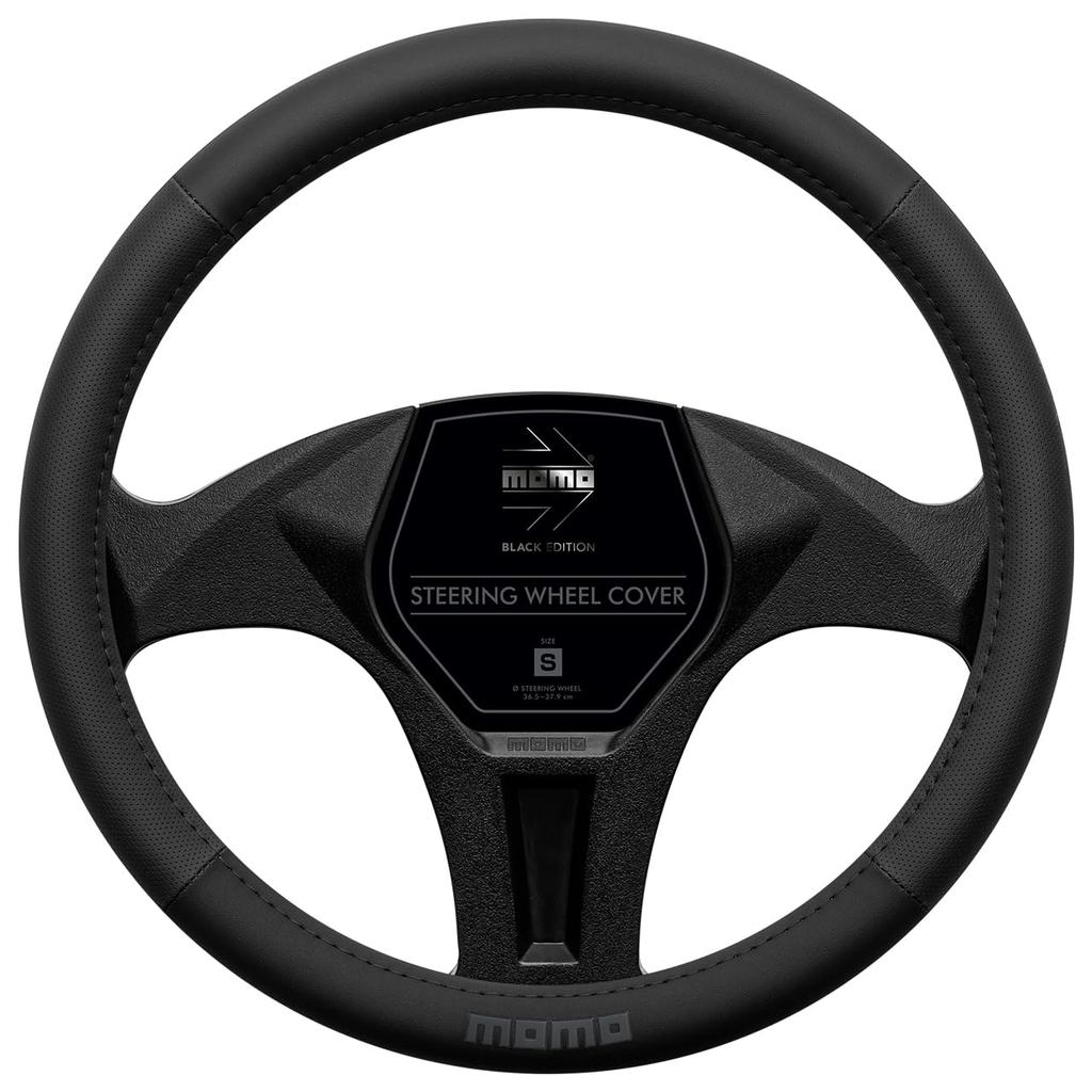 MOMO EASY BLACK EDITION Steering Wheel Cover, Italy, Milan, Size Small