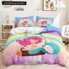 Красивый комплект постельного белья Rainbow Mermaid, комплект пододеяльника из полиэстера, односпальный комплект, двуспальный комплект одеяла Queen, комплект постельного белья для девочек и женщин