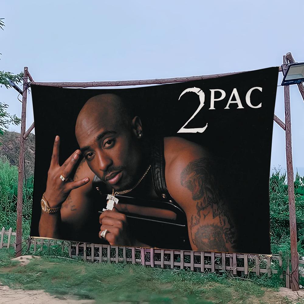 Флаг рэпера Тупака Шакура All Eyez on Me для студенческой комнаты, гостиной, дома, общежития, забавный гобелен, гаража, бара, стены, баннер для клуба
