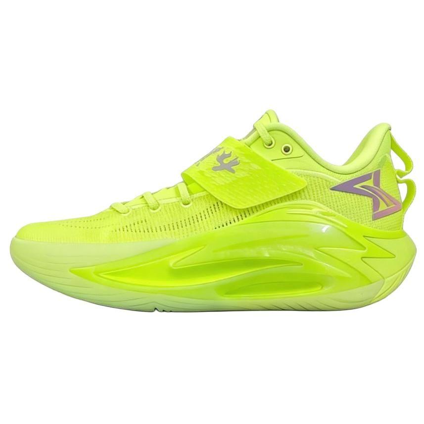 Anta Кроссовки для баскетбола Shock Wave 7 Pro Амортизирующие Нескользящие Износостойкие Дышащие Низкие Мужские Зеленые 112621111-3