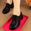 Одинарные туфли женские 2024 осень новые модные универсальные туфли на шнуровке с круглым носком толстый каблук средний каблук британский стиль мама маленькие кожаные туфли