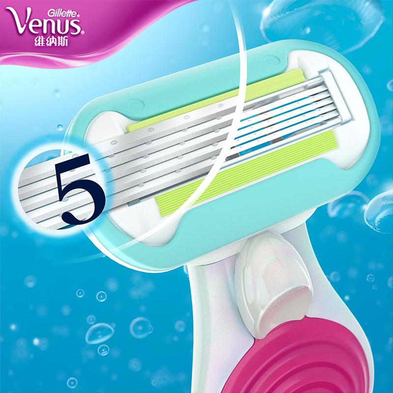Gillette Бритва Venus для женщин и девочек, ультратонкие лезвия со смазочным мылом, безопасная бритва