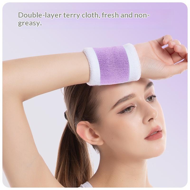 Badminton And Tennis Wristbands Moisture-Absorbing And Anti-Sweating Wrist Protectors Headscarves For Protecting The Wrists
