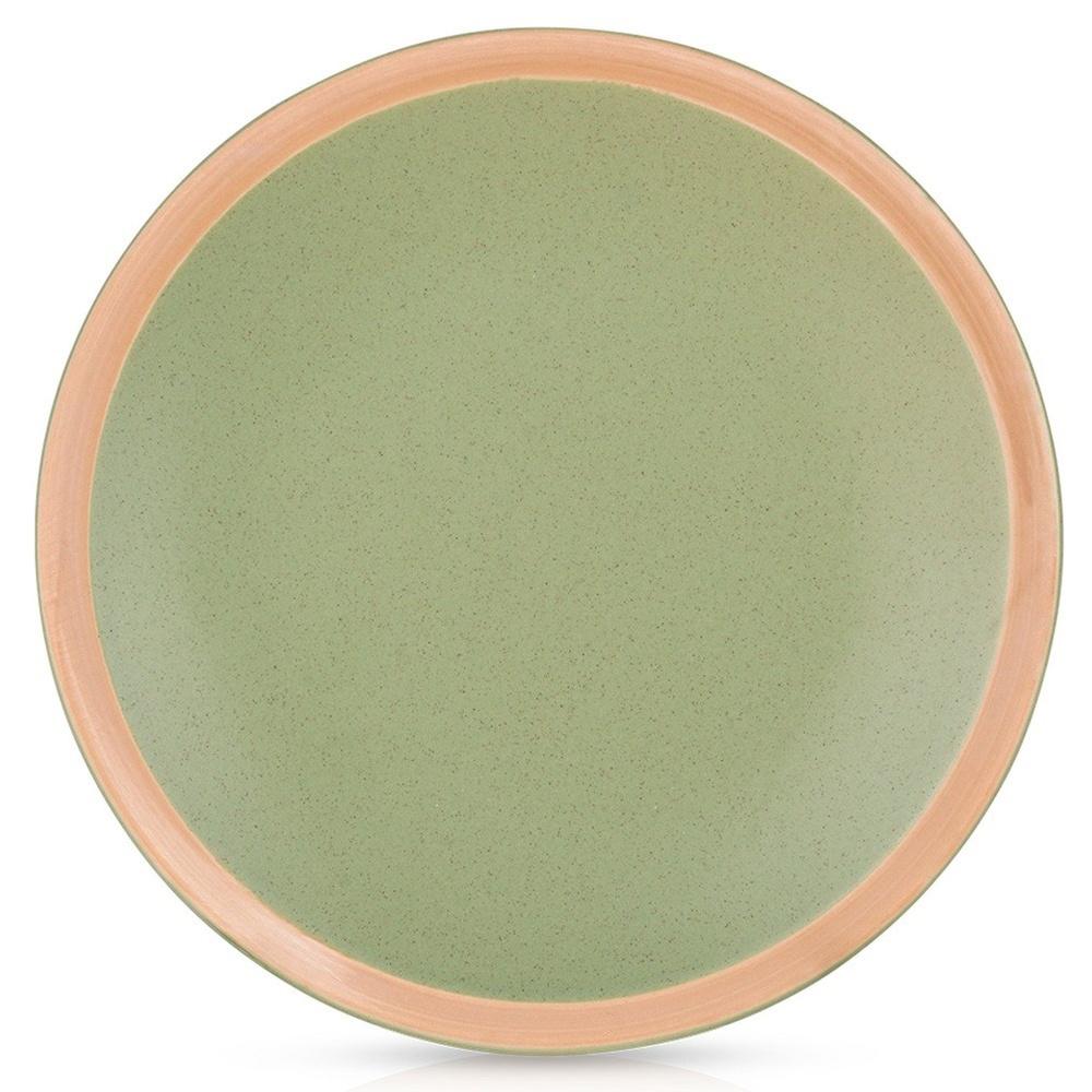 Small Dessert Plate for Cake, Desserts, Snacks, Green, 21 cm
