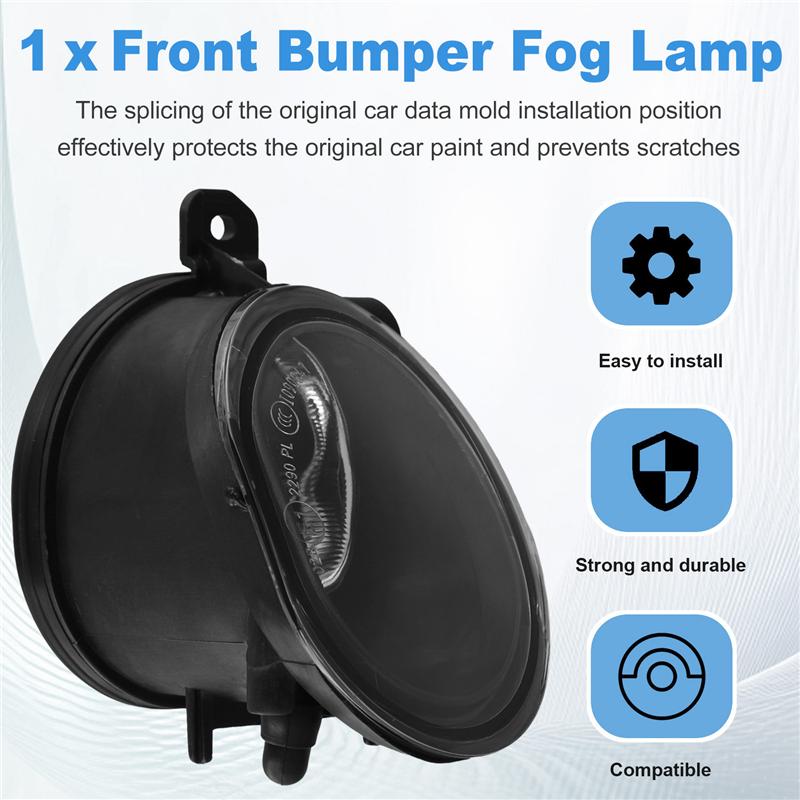 Car Fog Lamp Front Bumper Fog Lamp Light Housing (Without Bulbs) For VOLVO S40 V50 2008-2012