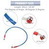 50cm - 230cm Length 28° 0° Motorcycle Hydraulic Brake Line Oil Hose Pipe Stainless Steel Braided Cable for Motorbikes
