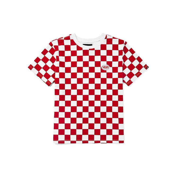 Vans Футболки Мужские Красные С Круглым Вырезом Умеренный Прямой Крой VN0A54IDY0W