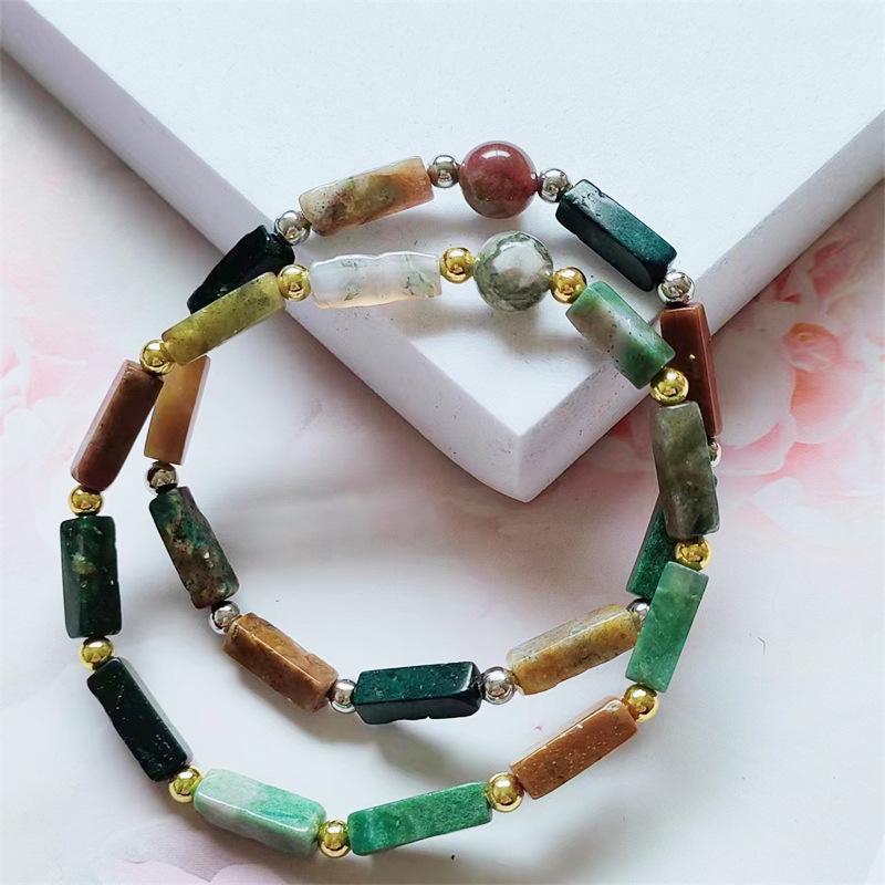 Браслет из натурального аметиста с квадратными бусинами-разделителями и розовой кристаллической энергией, модный свежий дизайн