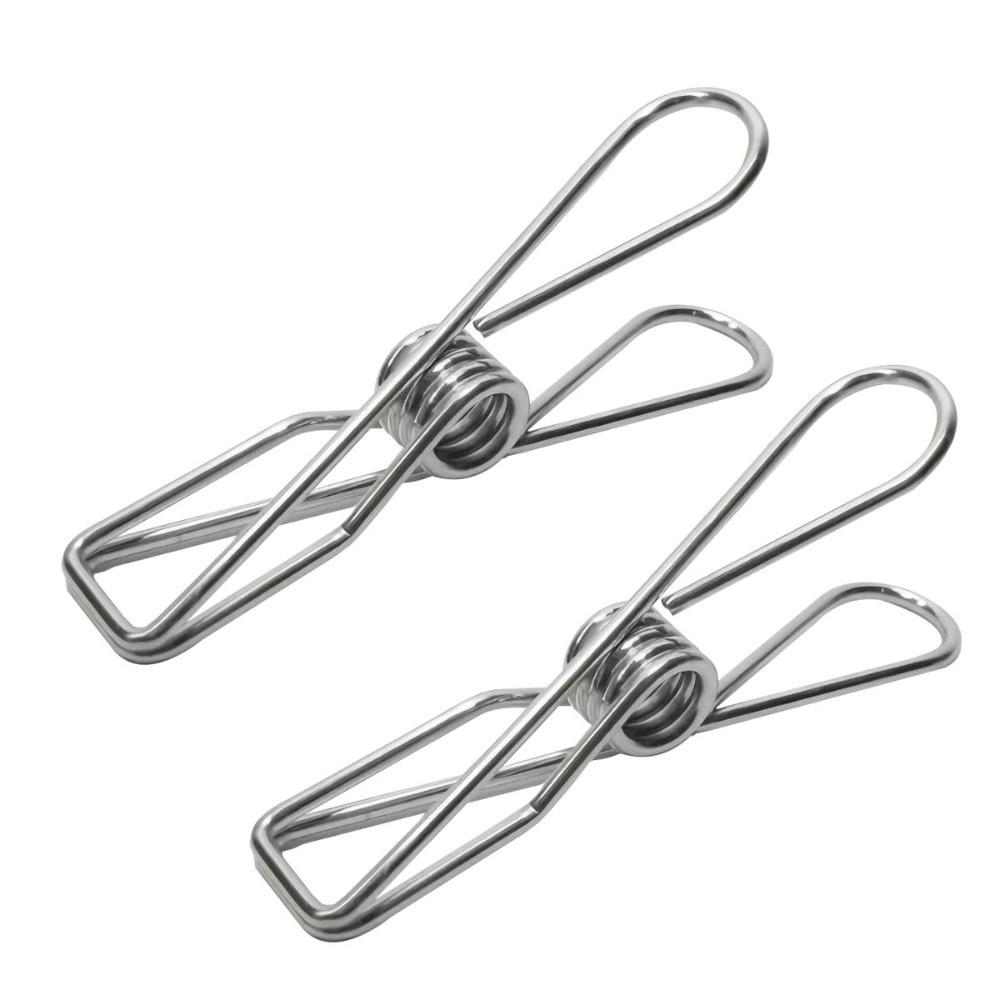 20pcs Stainless Steel Pegs Clothespin 5cm Utility Clips Multi-Purpose Wire Clothes Pegs Kitchen